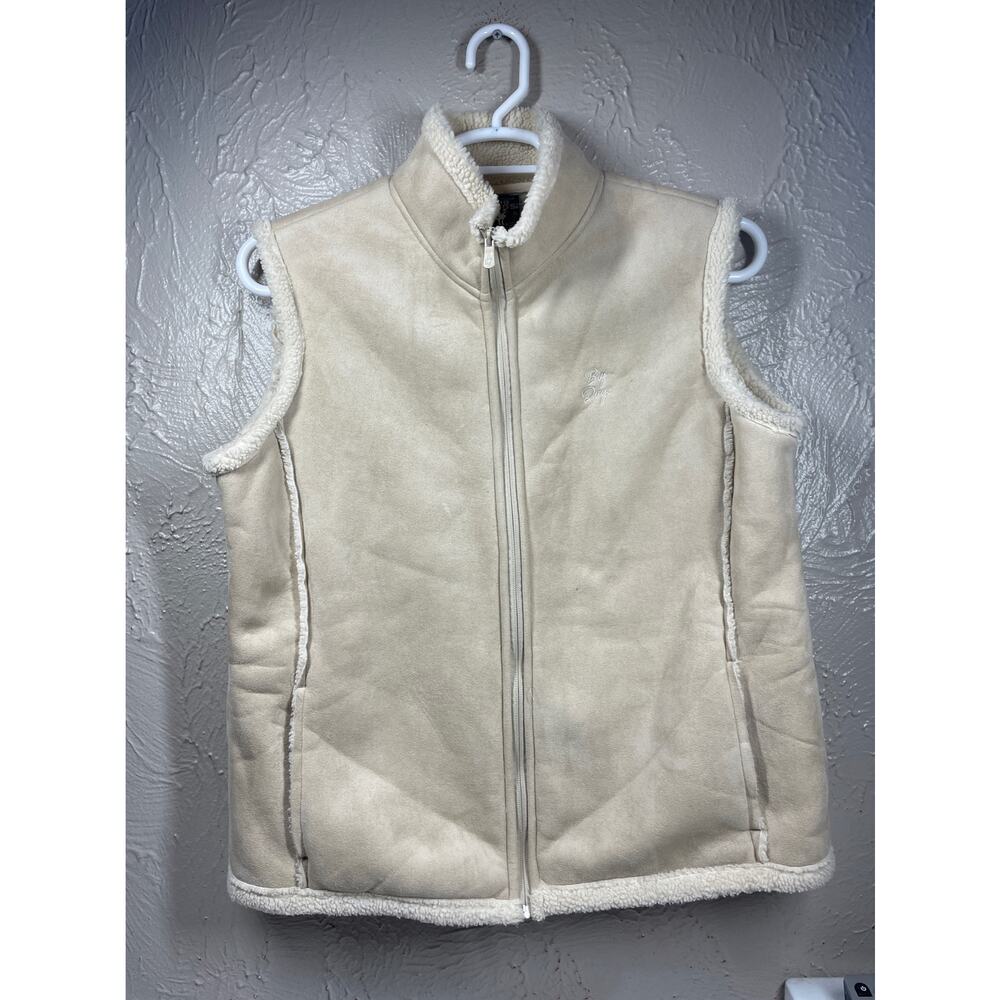 Big dogs Womens Cream Ivory‎ vest size XL